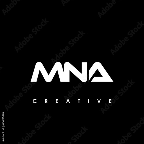 MNA Letter Initial Logo Design Template Vector Illustration