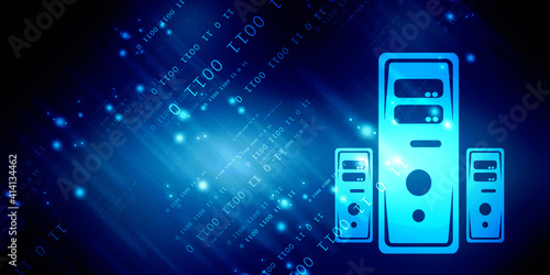 Photography 2d rendering Database storage network concept