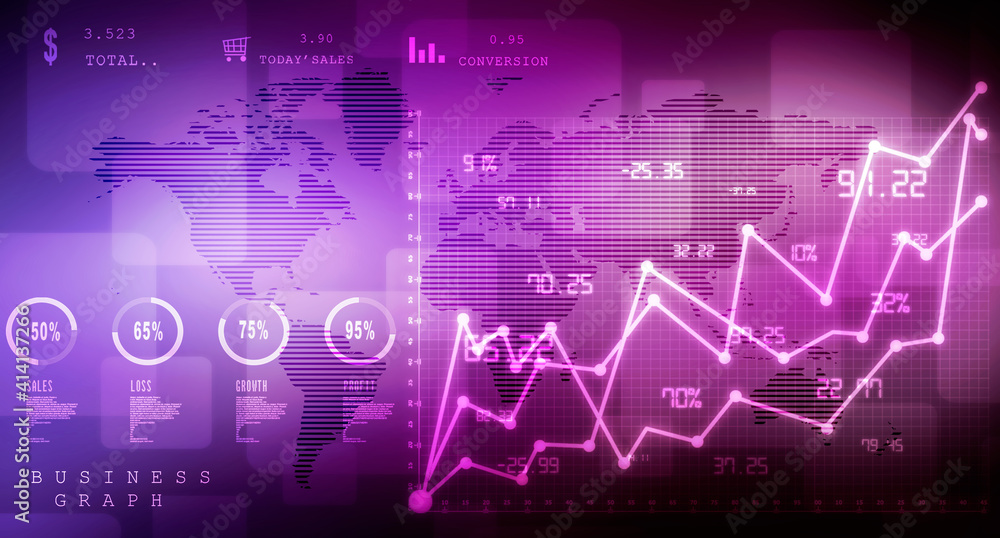 2d rendering Stock market online business concept. business Graph
2d rendering Stock market online business concept. business Graph