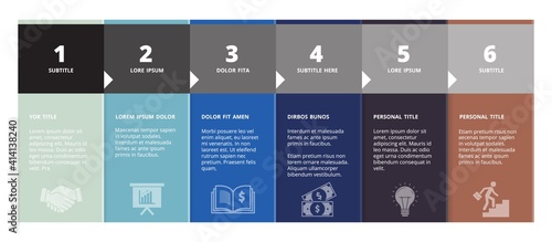 Steb by step infographic. Business, education or marketing banners. Info flyers vector template. Illustration business step infographic, layout marketing chart
