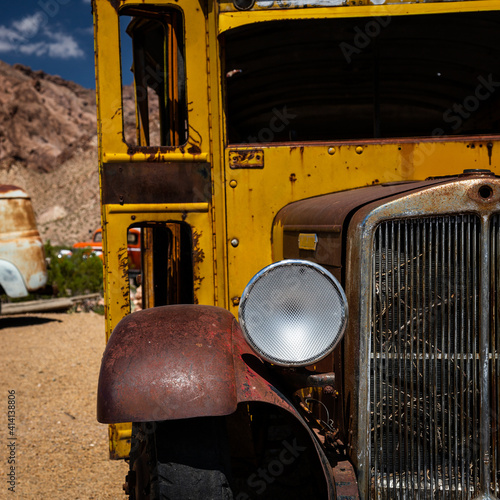 old truck in the desert