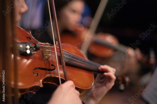 violin at a concert