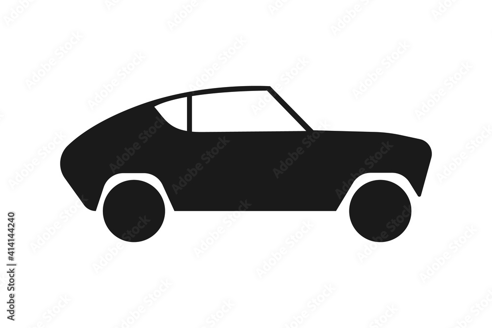 Car vector icon, isolated. Black Car vector icon. Automobile. Vector illustration