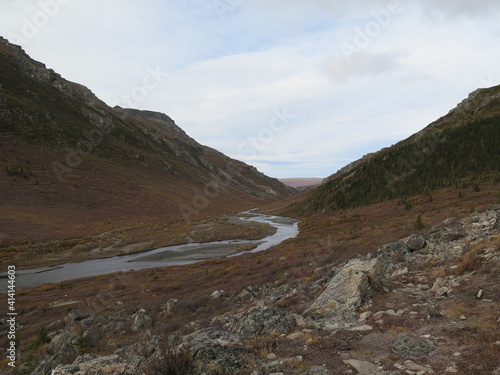 the start of the Savage Alpine Trail in the Denali National Park, McKinley, Alaska, USA, September