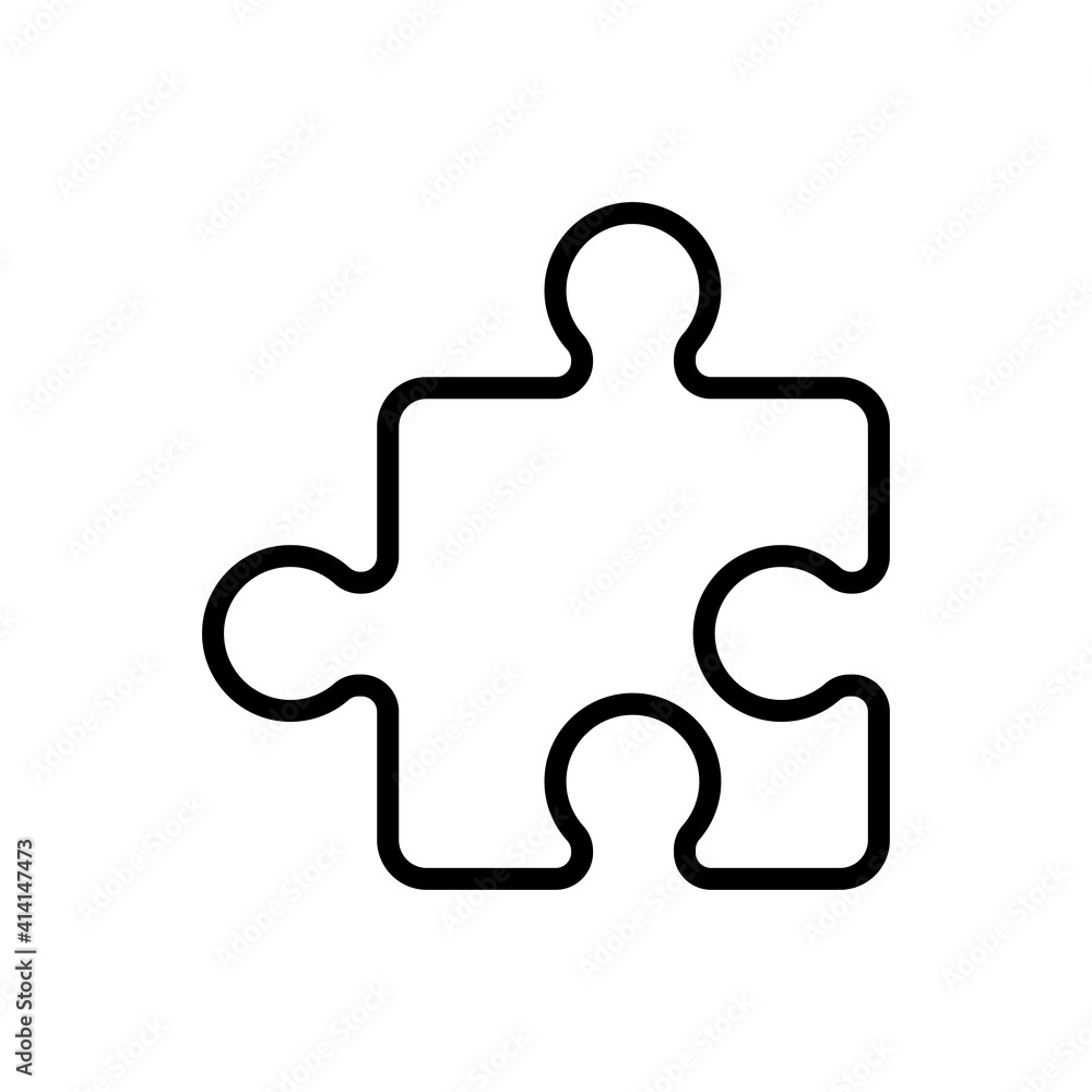 puzzle icon design vector template puzzle icon design vector template