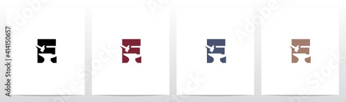 Anvil And Hammer On Letter Logo Design E