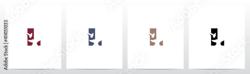 Anvil And Hammer On Letter Logo Design L