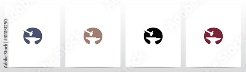 Anvil And Hammer On Letter Logo Design O
