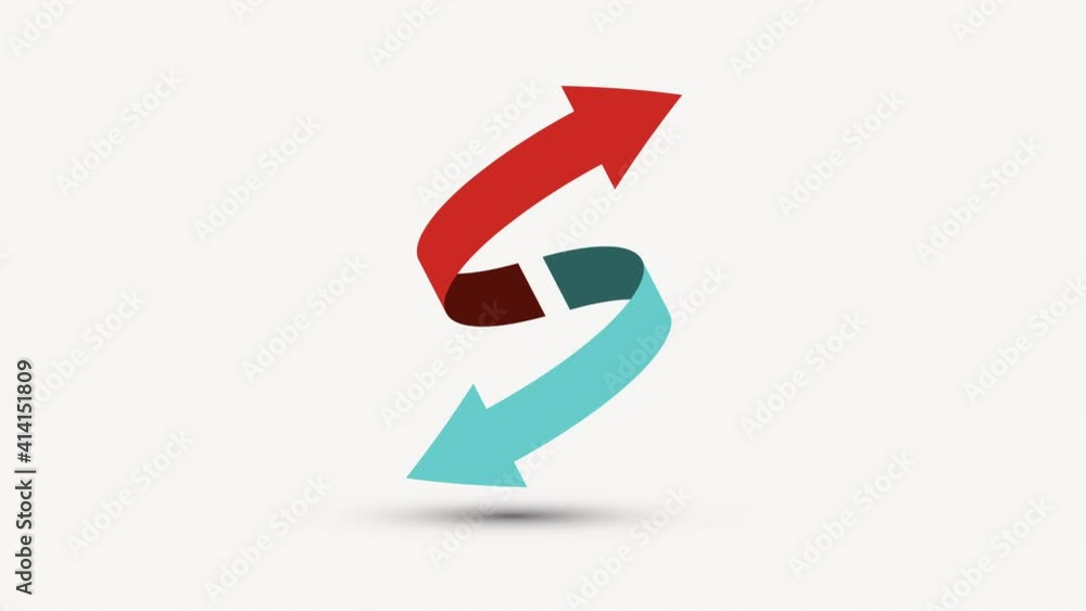 Double arrow - up and down arrows seamless loop