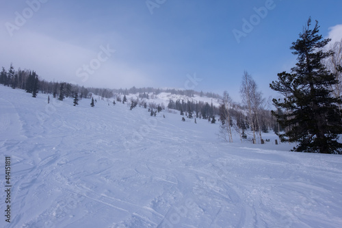 Siberian view, winter morning