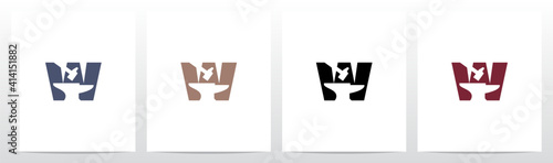 Anvil And Hammer On Letter Logo Design W