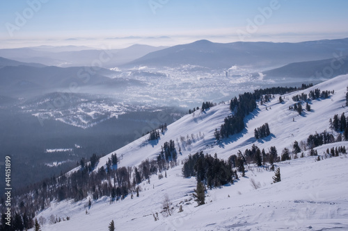 Siberian view, winter morning © kommunaga
