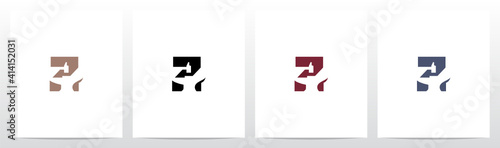 Anvil And Hammer On Letter Logo Design Z