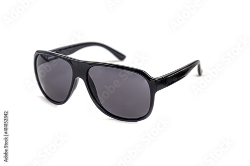 Sunglasses on a white background. Isolate. Healthy eyes.