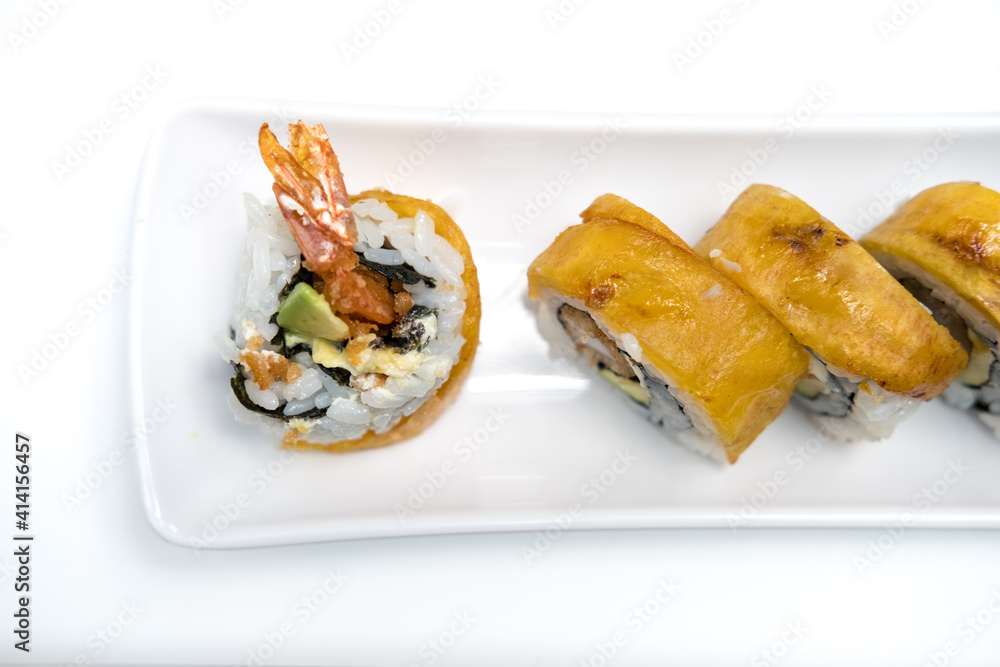 grilled salmon with rice
Sushi grilled salmon with rice
Sushi