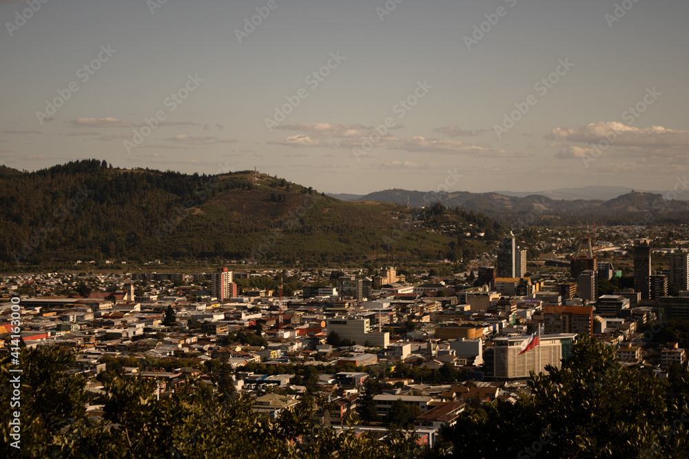 view of the city Temuco, Chile