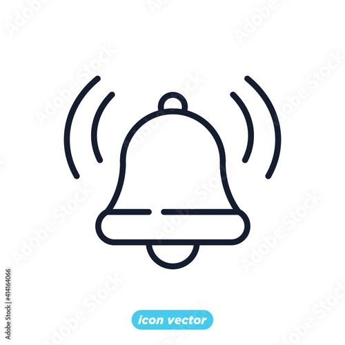 Notification icon. Notification Bell symbol template for graphic and web design collection logo vector illustration