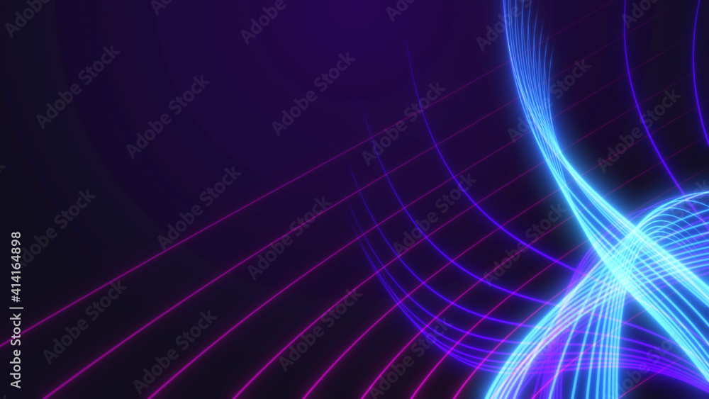 Abstract background with neon lines.Light neon waves. Background from stripes.3d rendering,illustration.
Abstract background with neon lines.Light neon waves. Background from stripes.3d rendering,illustration.