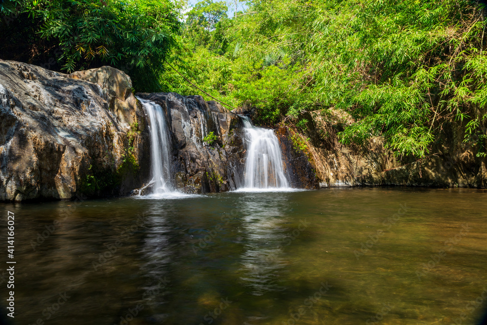 Beautiful waterfall. Namtok ang beng, Chaman, Makham District, Chanthaburi. Thailand