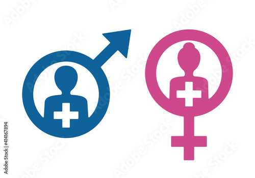 Andrology or Gynecology icons
