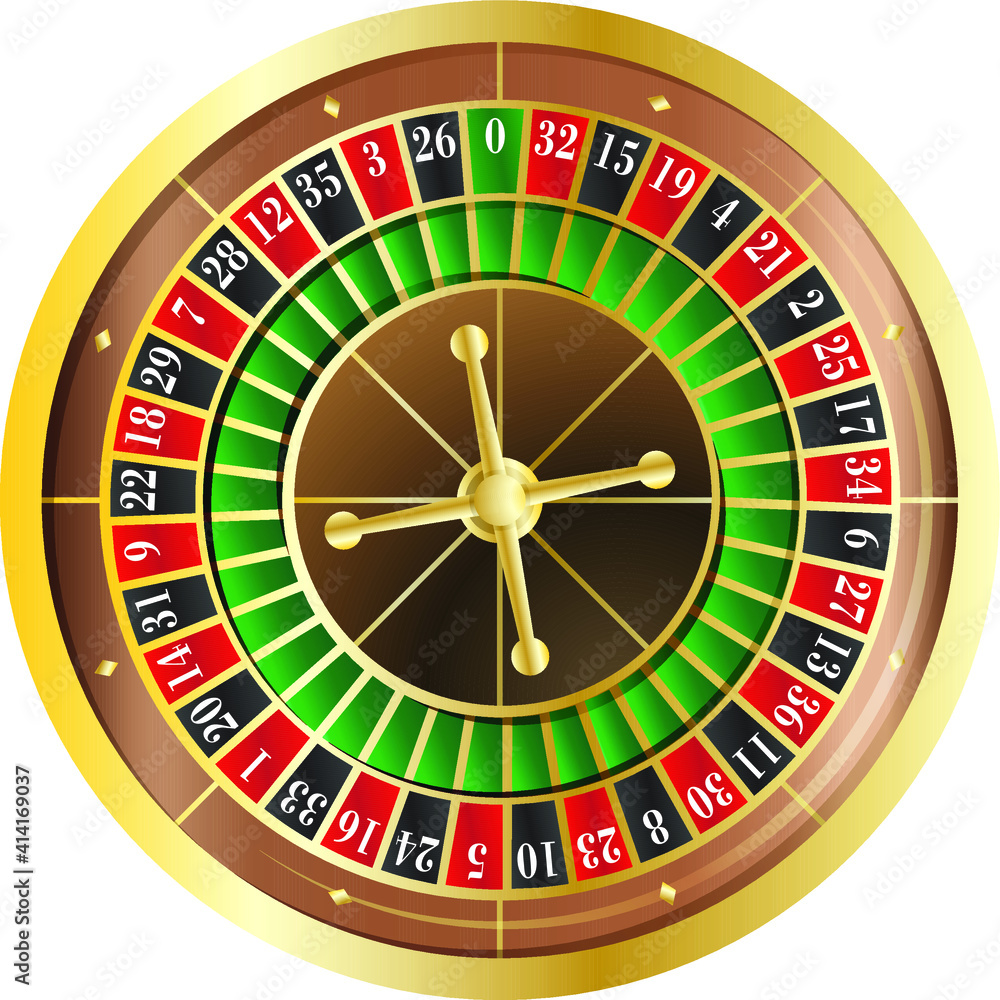 European Roulette Wheel, Cylinder with 37 numbers European Roulette Wheel, Cylinder with 37 numbers