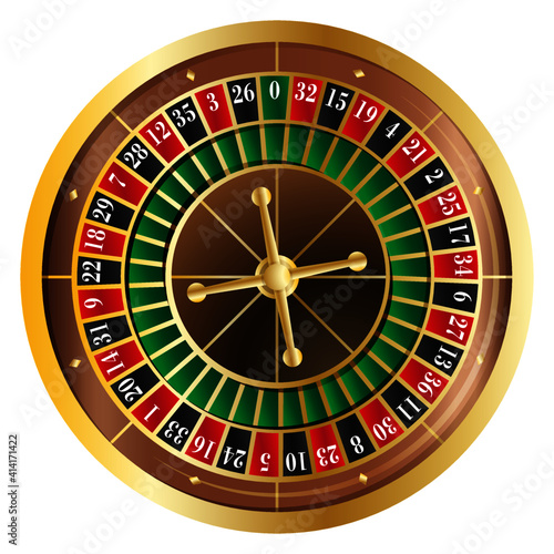European Roulette Wheel, Cylinder with 37 numbers