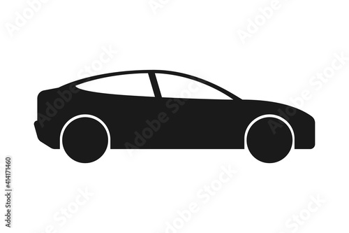 Car. Car icon  isolated. Black Car vector icon. Automobile. Vector illustration