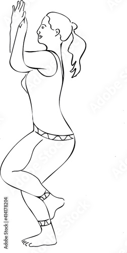 Yogapose Adler, Garudasana