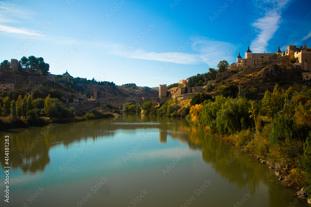 View to Toledo city from Spain