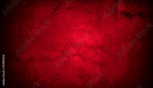 Old wall texture cement black red background abstract dark color design are light with white gradient background.