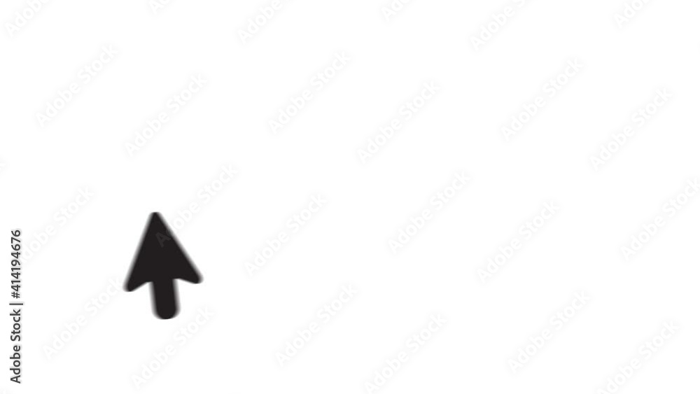 Cursor icon animation with white background. Icon design. Video Animation. Cursor icon animation with white background. Icon design. Video Animation.