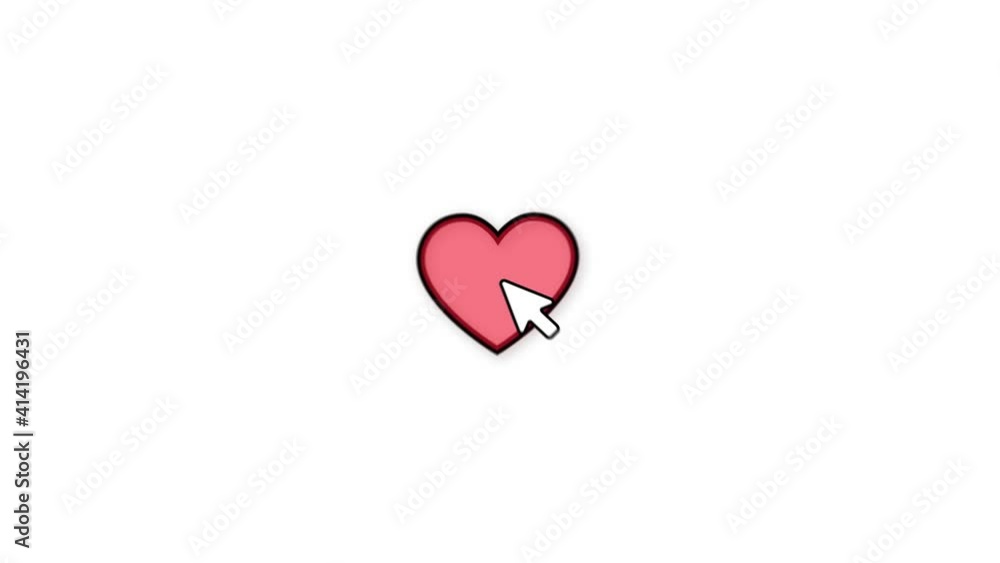 4k hand puts a like, pressing the red heart isolated on a light pink background. Stop motion animation. Minimalist concept. Social networks. 4k hand puts a like, pressing the red heart isolated on a light pink background. Stop motion animation. Minimalist concept. Social networks.