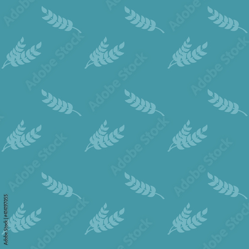 seamless pattern for designer, background, wallpaper for textile, botanical motif with green plant leaves