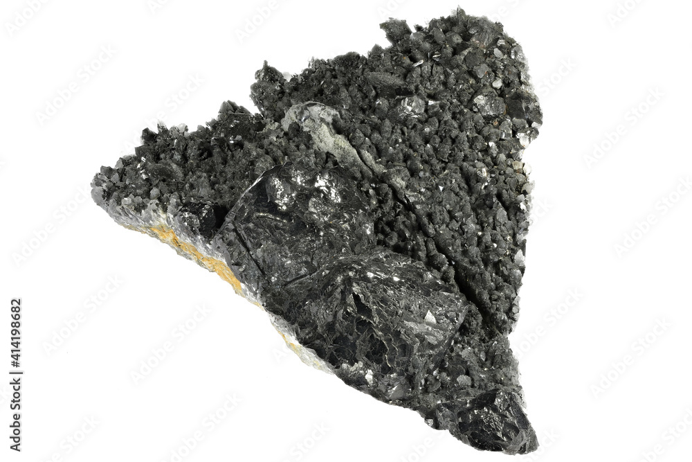 sphalerite from Herja, Romania isolated on white background sphalerite from Herja, Romania isolated on white background