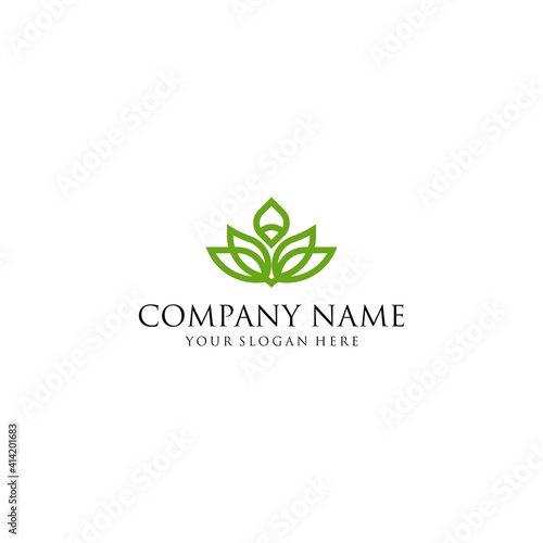 Illustration Vector nature beuaty logo Design Template. Suitable for Creative Industries, Company, Corporate, Multimedia, Entertainment, Education, team, club, game, streaming, Shops, and more.