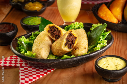 Pasteles De Yuca Rellenos Con Carne Desmechada Comida Tipica Colombiana Stock Photo Adobe Stock Pasteles De Yuca Rellenos Con Carne Desmechada Comida Tipica Colombiana Stock Photo Adobe Stock
