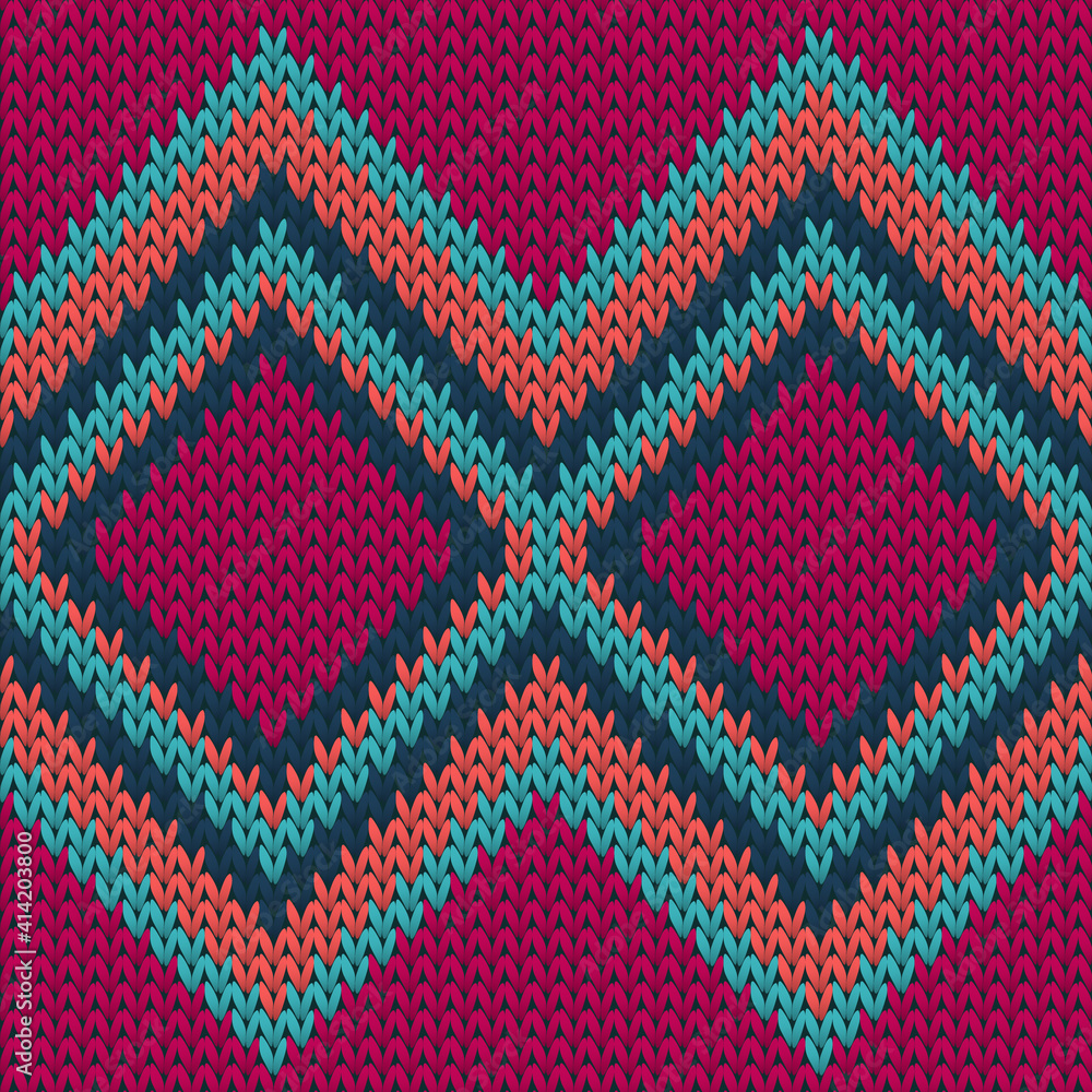 Clothing rhombus argyle knitted texture geometric