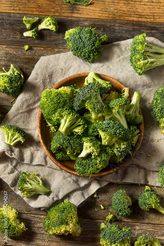 Raw Green Organic Broccoli