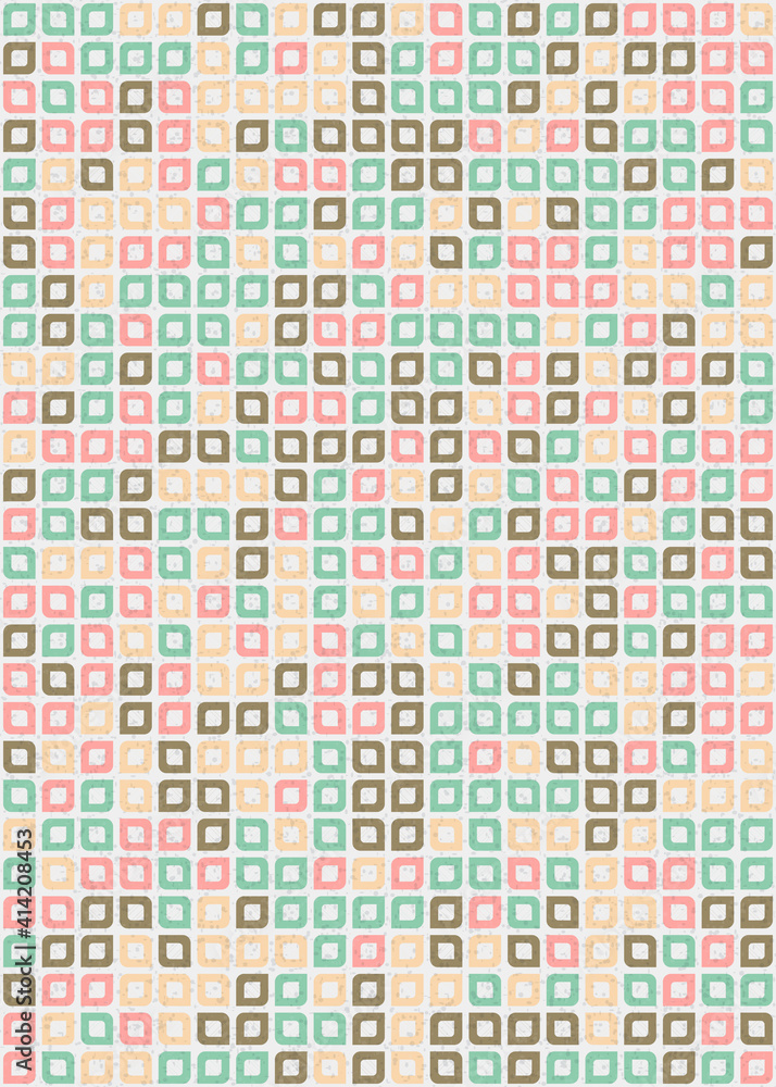 Fototapeta premium Abstract Geometric Pattern generative computational art illustration