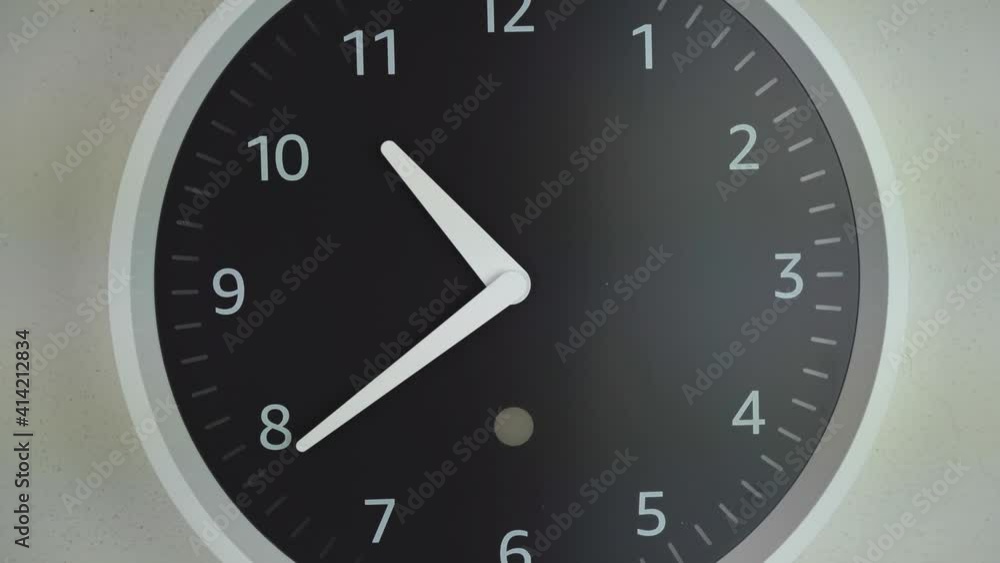 a smart wall clock that connects to a smart assistant. a smart wall clock that connects to a smart assistant.
