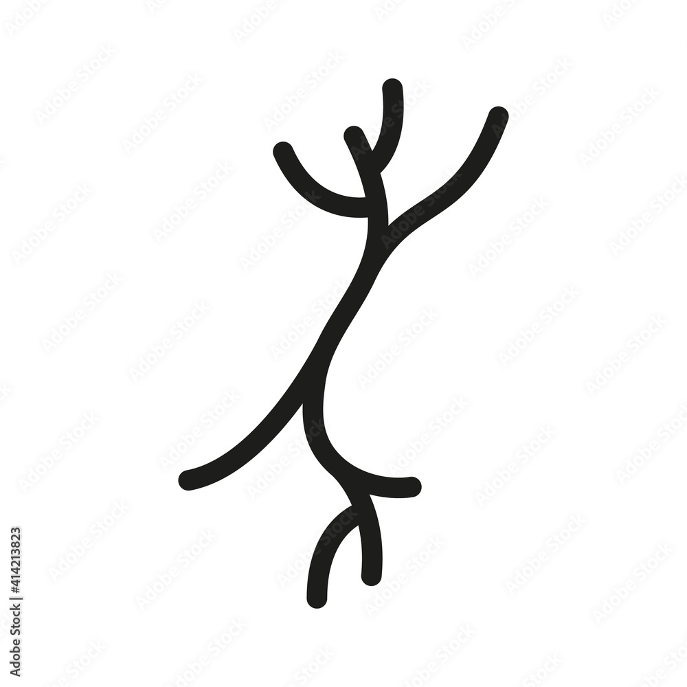 Blood vessels icon. Human artery illustration. Blood vessels icon. Human artery illustration.