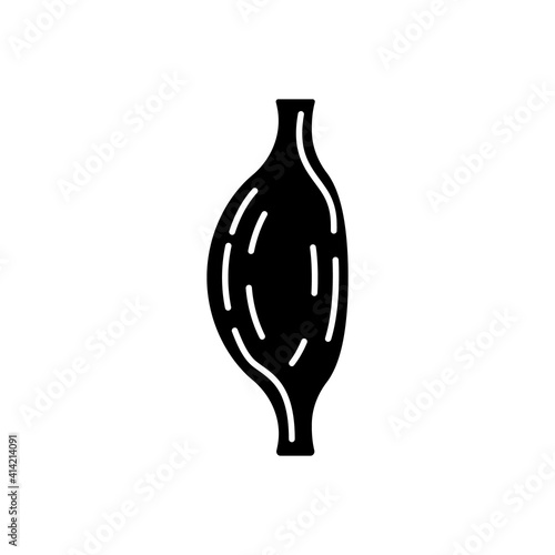 Muscle fiber outline icon. Human anatomy design illustration for medical concept, healthcare apps.