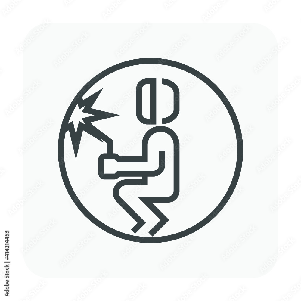 Tunnel pipe welding and welder worker vector icon. That metal work inside underground pipeline construction for water, sewer, subway, oil and gas industry. Include tool and safety equipment. 64x64 px. Tunnel pipe welding and welder worker vector icon. That metal work inside underground pipeline construction for water, sewer, subway, oil and gas industry. Include tool and safety equipment. 64x64 px.