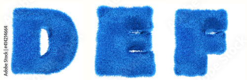 Fotografi Teddy blue alphabet