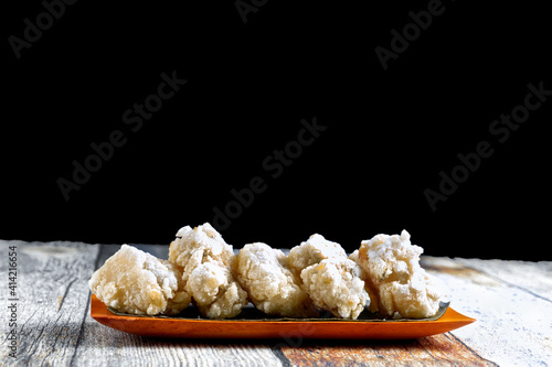 Cireng in a bowl, Traditional snack of indonesian country