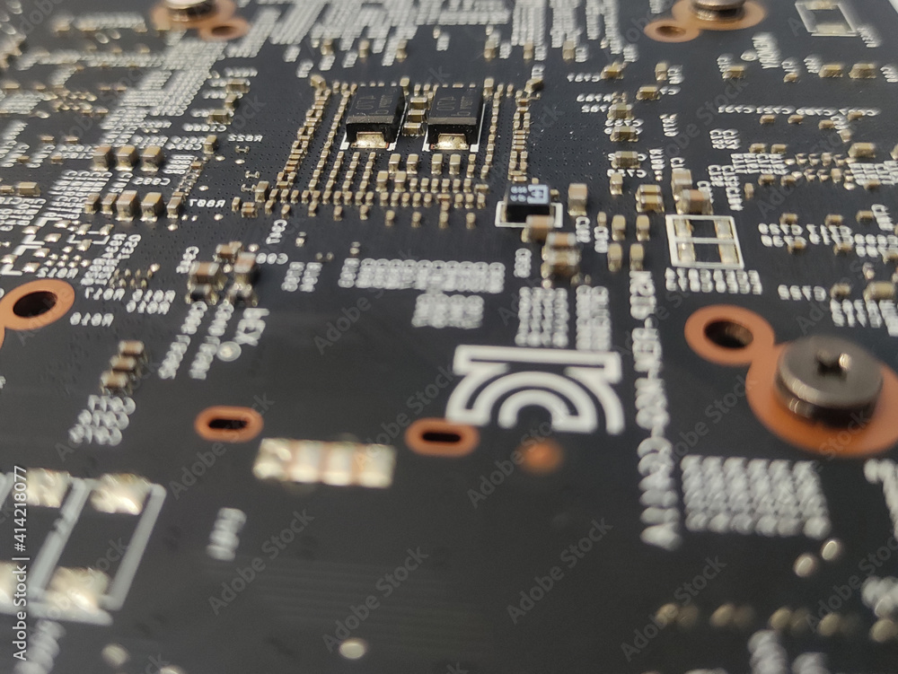 Computer engineering microchip background. Microelectronic high tech wallpaper Computer engineering microchip background. Microelectronic high tech wallpaper