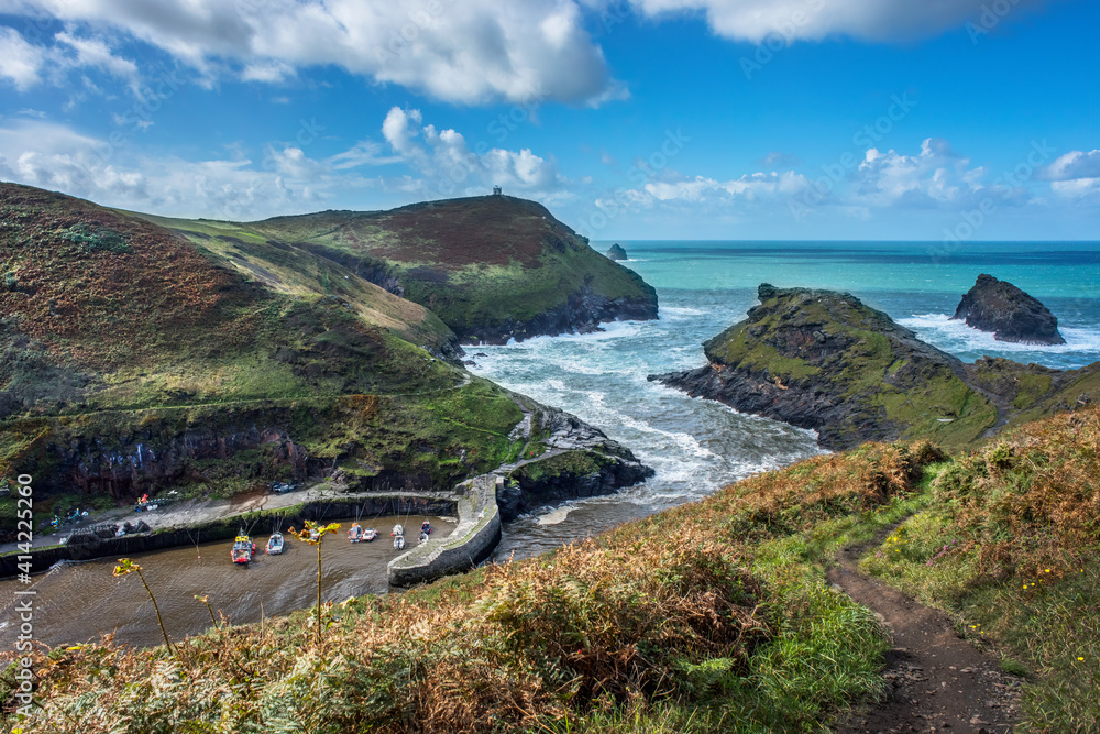 Boscastle from top of hill