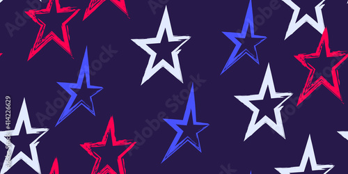 Modern illustration for wrapping paper design. Wallpaper wrapping paper textile print. Creative stylish background. Brush stroke vector illustration. Seamless pattern.