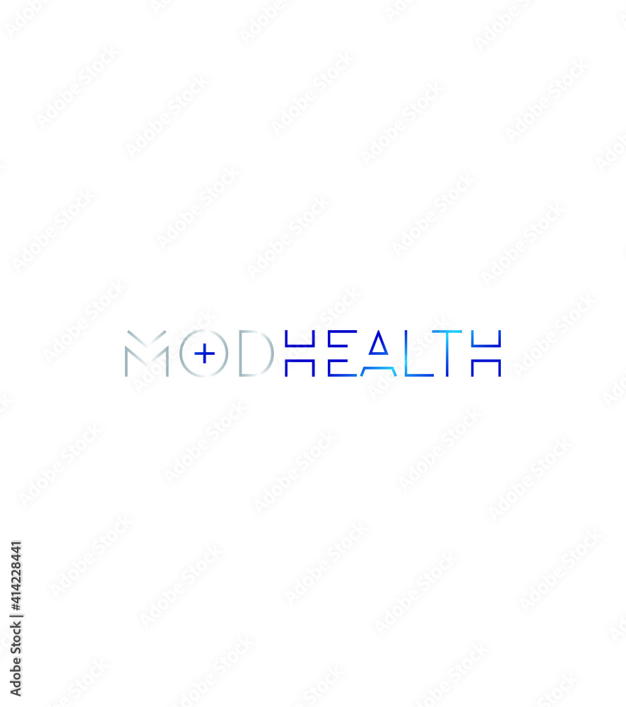 Mod Health logo template, vector logo for business and company identity 