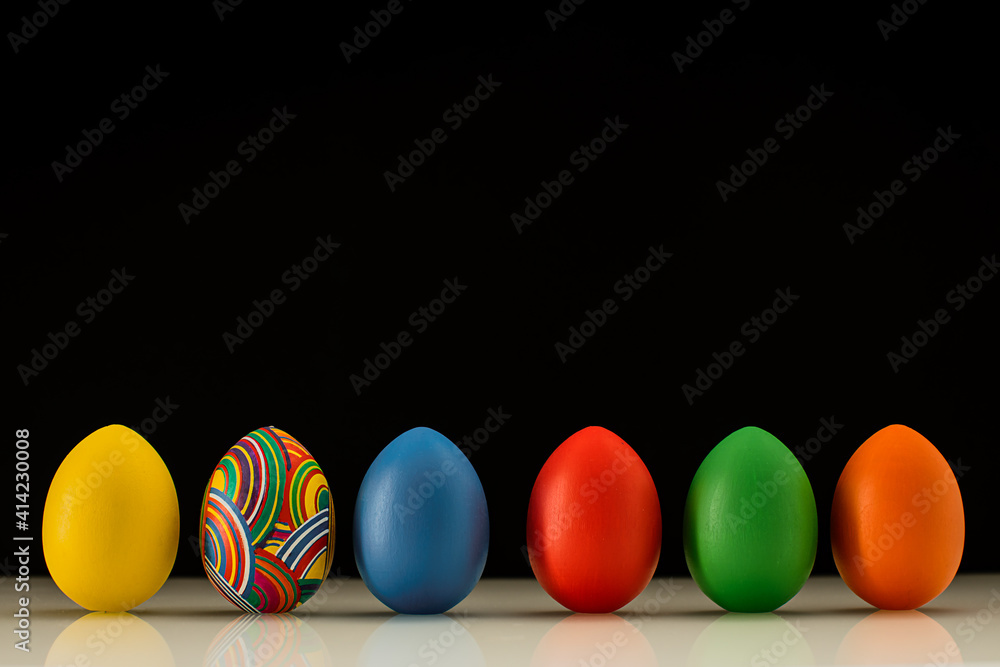 Easter eggs and Easter bunny. Background for the site. Easter eggs and Easter bunny. Background for the site.